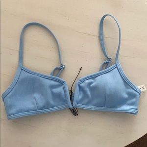 baby blue swim suit top